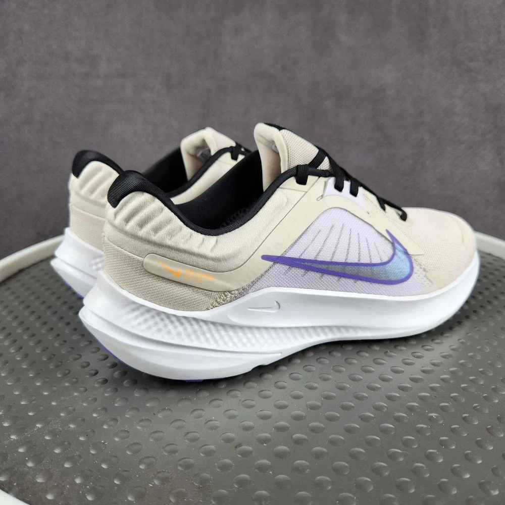 Nike Quest 6 Running Shoes Womens Size 8.5 Beige Purple Sneakers DD9291-101‎